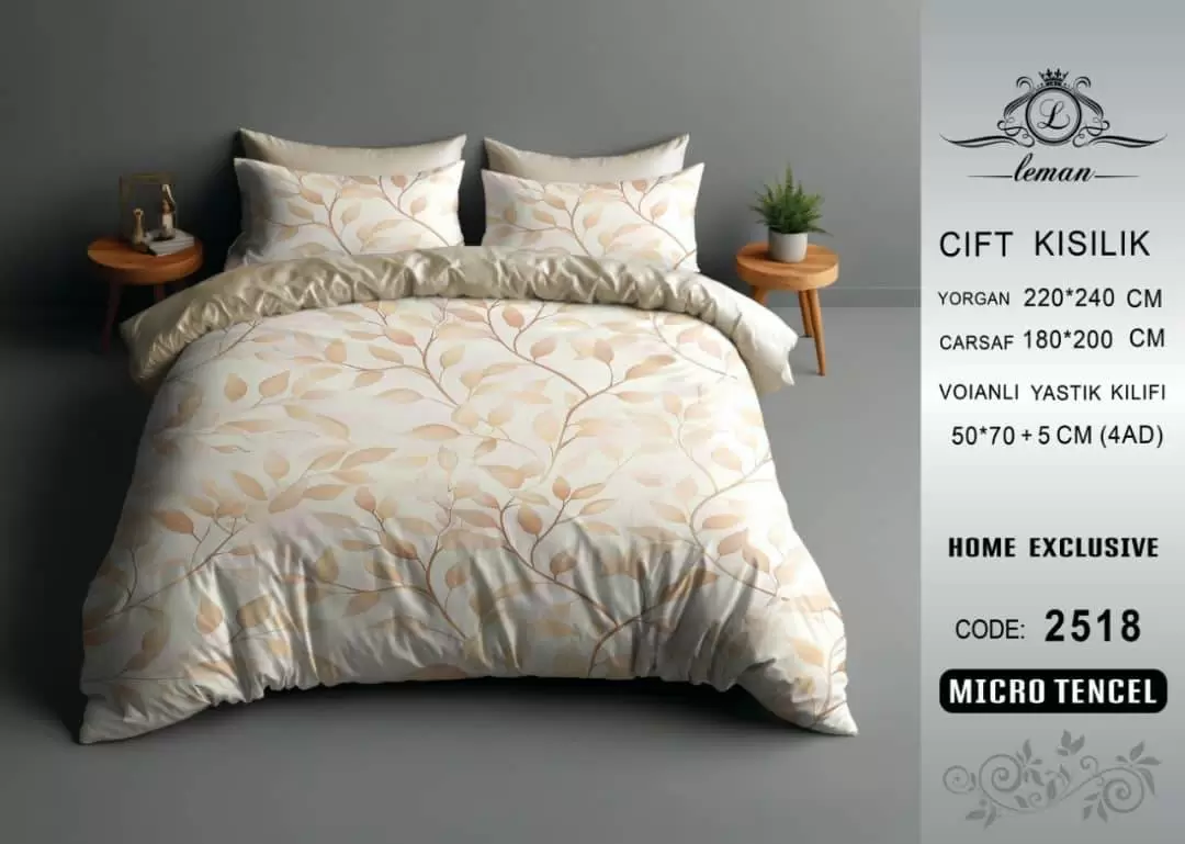 لحاف تنسل دو نفره 160 کد D-2518 ورونیکا